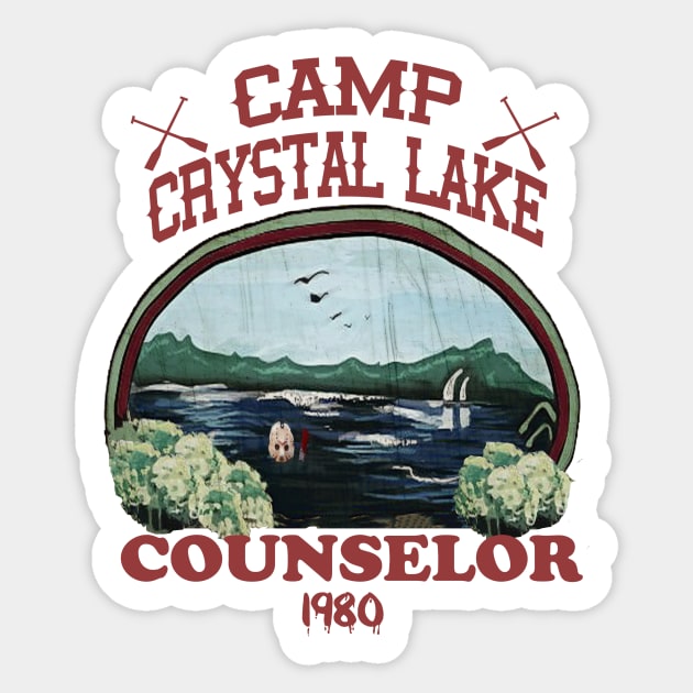 Crystal Lake Camp Counselor Sticker by CreatingChaos